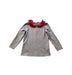 A Grey Long Sleeve Tops from Chateau de Sable in size 4T for girl. (Front View)