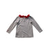 A Grey Long Sleeve Tops from Chateau de Sable in size 4T for girl. (Back View)