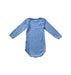 A Blue Long Sleeve Bodysuits from Petit Bateau in size 12-18M for boy. (Back View)