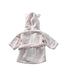 A Pink Bathrobes from The Little White Company in size 3-6M for girl. (Back View)