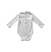 A White Long Sleeve Bodysuits from Jacadi in size 6-12M for girl. (Back View)