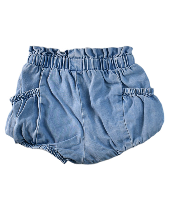 A Blue Shorts from Seed in size 3-6M for girl. (Back View)