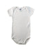 A White Short Sleeve Bodysuits from Petit Bateau in size 12-18M for girl. (Front View)