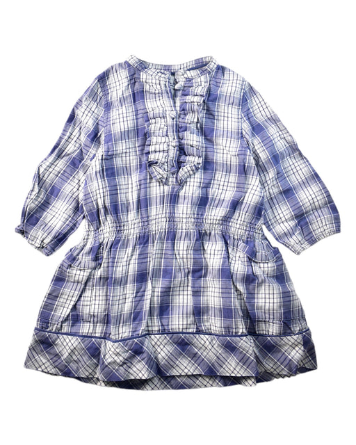 A Blue Long Sleeve Dresses from Chateau de Sable in size 3T for girl. (Front View)