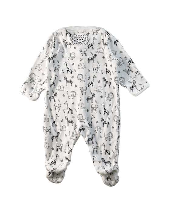 A White Long Sleeve Jumpsuits from Jojo Maman Bébé in size 0-3M for neutral. (Back View)