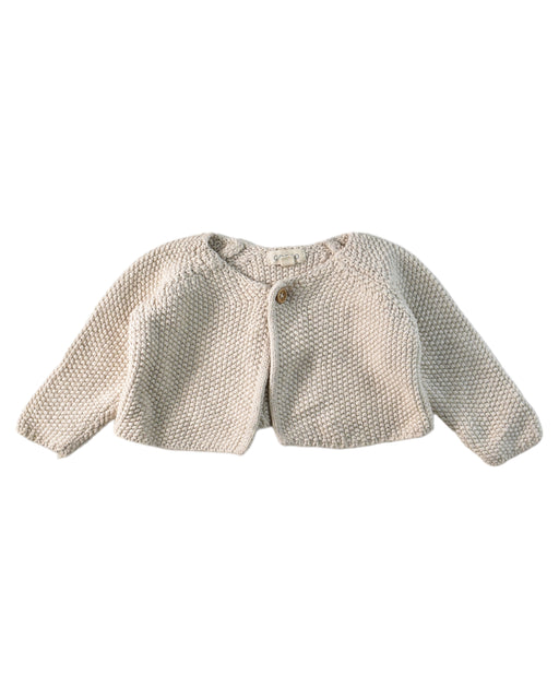 A Taupe Cardigans from Gocco in size 0-3M for girl. (Front View)