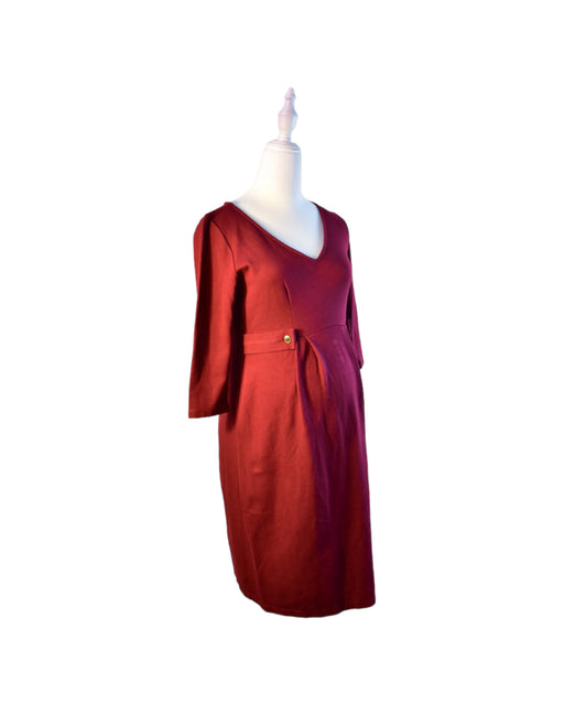 A Red Long Sleeve Dresses from Isabella Oliver in size S for maternity. (Front View)