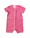 A Pink Short Sleeve Rompers from maxomorra in size 3-6M for girl. (Front View)