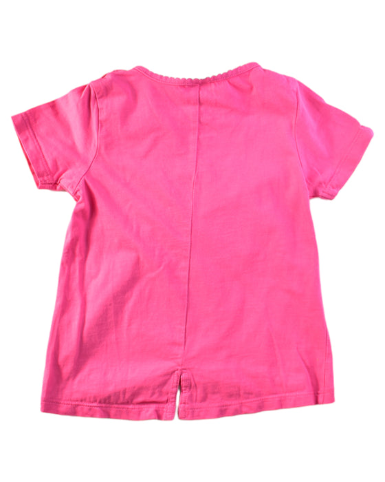 A Pink Short Sleeve T Shirts from s.Oliver in size 6-12M for girl. (Back View)