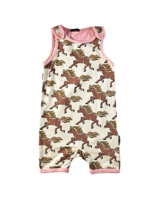 A Multicolour Sleeveless Jumpsuits from maxomorra in size 6-12M for girl. (Front View)