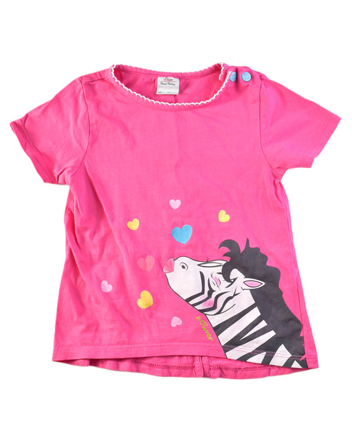 A Pink Short Sleeve T Shirts from s.Oliver in size 6-12M for girl. (Front View)