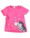 A Pink Short Sleeve T Shirts from s.Oliver in size 6-12M for girl. (Front View)