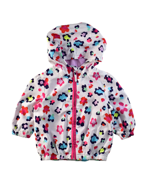 A White Lightweight Jackets from DPAM in size 6-12M for girl. (Front View)