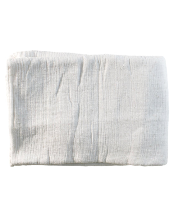 A White Swaddles from Aden & Anais in size O/S for neutral. (Front View)