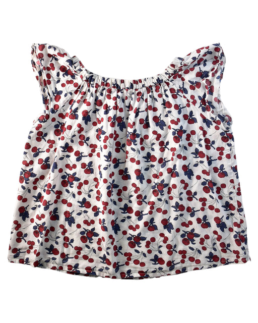 A Red Short Sleeve Tops from Bonpoint in size 6T for girl. (Front View)