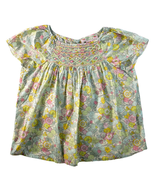 A Green Short Sleeve Tops from Bonpoint in size 6T for girl. (Front View)