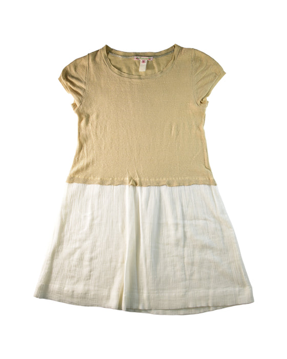 A Brown Short Sleeve Dresses from Bonpoint in size 12Y for girl. (Back View)