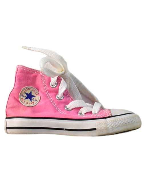 A Pink Sneakers from Converse in size 18-24M for girl. (Front View)