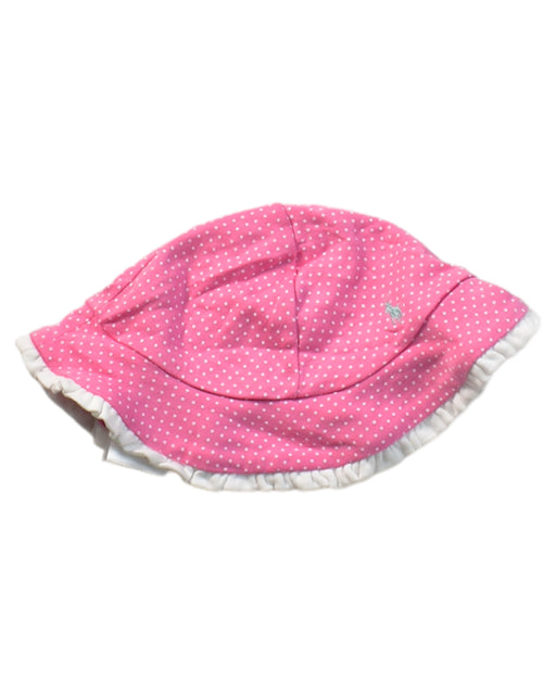 A Pink Sun Hats from Polo Ralph Lauren in size 3-6M for girl. (Front View)