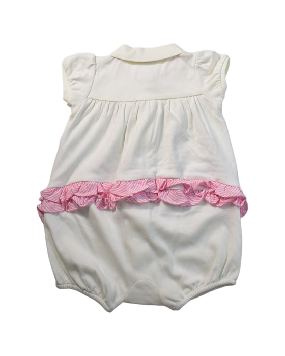 A White Rompers from Ralph Lauren in size 3-6M for girl. (Back View)