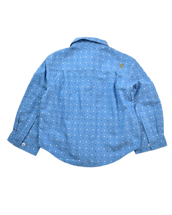 A Blue Shirts from PONEY in size 12-18M for girl. (Back View)