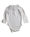 A White Long Sleeve Bodysuits from Jacadi in size 6-12M for girl. (Front View)