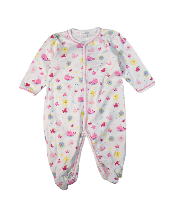 A Pink Long Sleeve Jumpsuits from Kissy Kissy in size 6-12M for girl. (Front View)