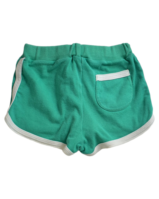 A Green Shorts from Petit Bateau in size 4T for girl. (Back View)