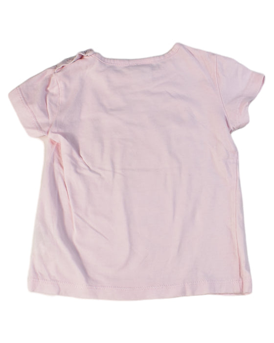 A Pink Short Sleeve T Shirts from Seed in size 6-12M for girl. (Back View)