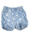 A Blue Shorts from Seed in size 6-12M for girl. (Front View)