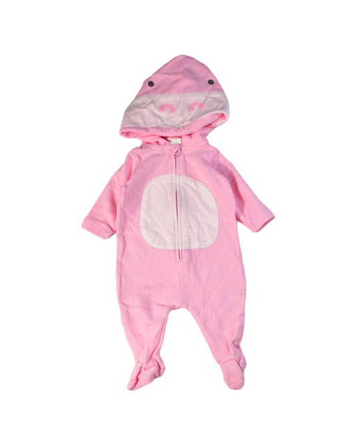 A Pink Long Sleeve Jumpsuits from Seed in size Newborn for girl. (Front View)