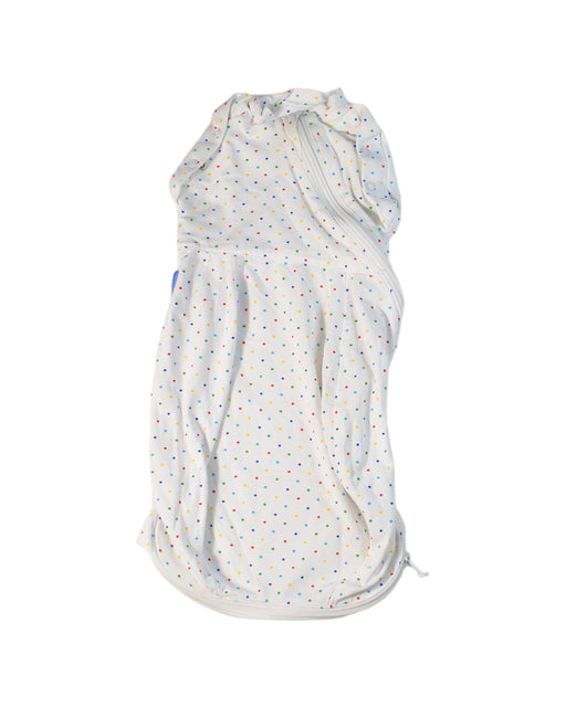 A White Sleepsacs from The Gro Company in size 0-3M for neutral. (Front View)