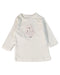 A White Long Sleeve Tops from Seed in size Newborn for neutral. (Front View)