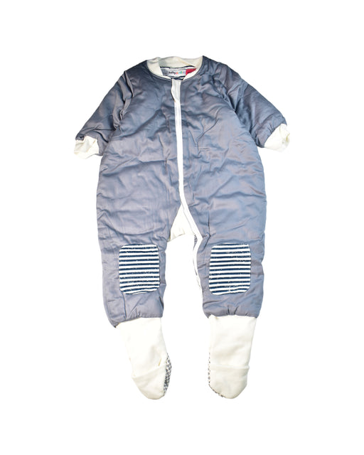 A Grey Long Sleeve Jumpsuits from Babystudio in size 12-18M for neutral. (Front View)