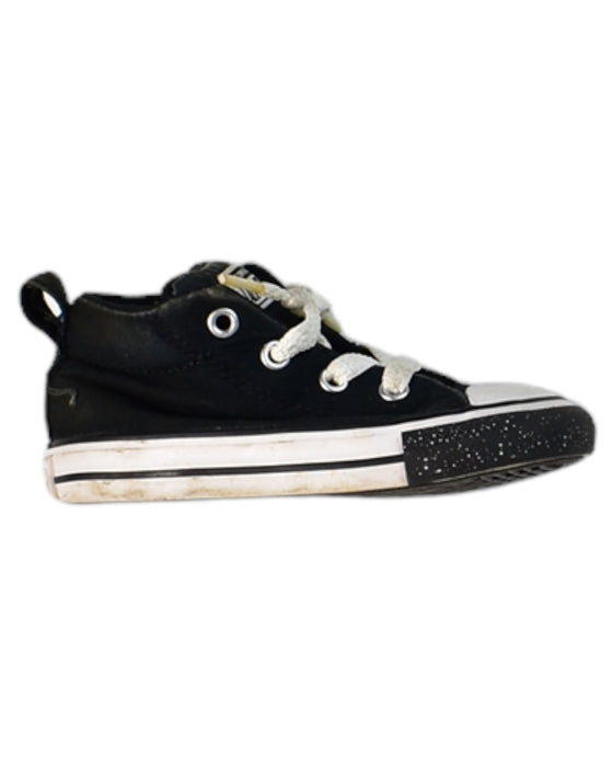 A Black Sneakers from Converse in size 18-24M for boy. (Front View)