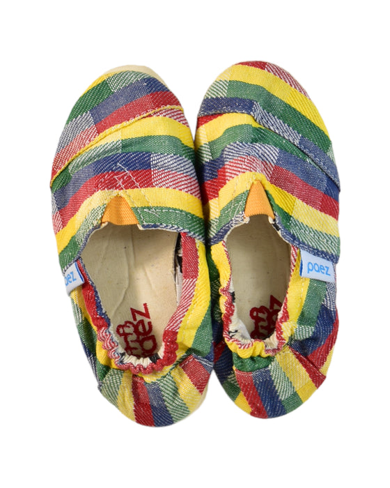 A Multicolour Slip Ons from Paez in size 4T for girl. (Back View)