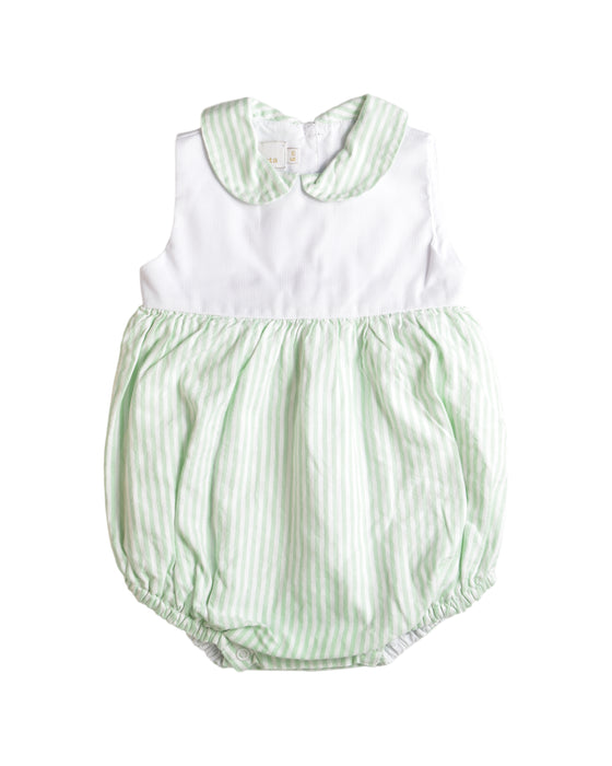 A White Rompers from Sal & Pigmenta in size 3-6M for girl. (Front View)