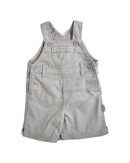 A Grey Overall Shorts from Chateau de Sable in size 6-12M for neutral. (Front View)