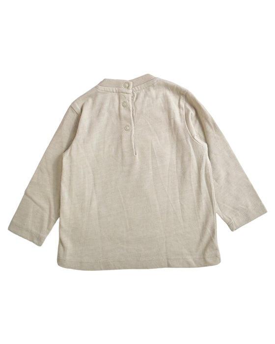 A Brown Long Sleeve Tops from Chicco in size 6-12M for boy. (Back View)