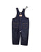 A Navy Long Overalls from Petit Bateau in size 12-18M for neutral. (Back View)