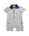 A White Short Sleeve Rompers from Elly in size 3-6M for boy. (Front View)