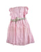 A Pink Short Sleeve Dresses from Chateau de Sable in size 6T for girl. (Back View)