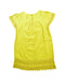 A Yellow Short Sleeve Dresses from DPAM in size 6T for girl. (Back View)