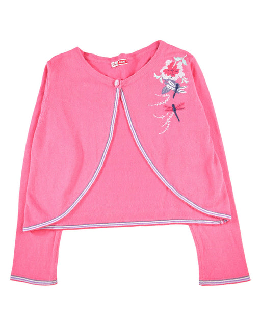 A Pink Cardigans from DPAM in size 6T for girl. (Front View)