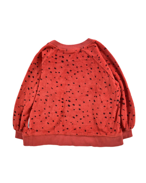 A Red Long Sleeve Tops from maed in size 12-18M for girl. (Back View)