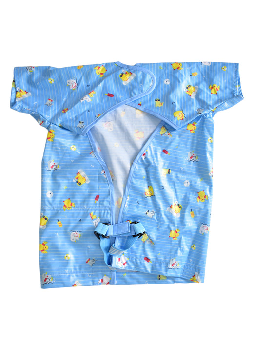 A Blue Bibs from Bibado in size 6-12M for boy. (Back View)