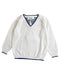 A White Crewneck Sweatshirts from Malvi & Co. in size 6-12M for boy. (Front View)