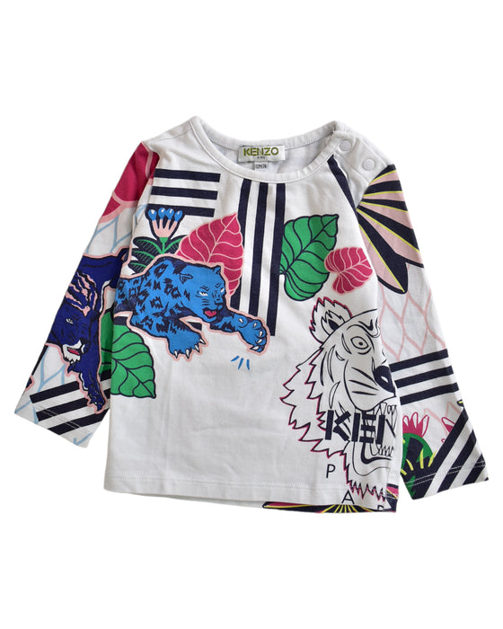 A White Long Sleeve Tops from Kenzo in size 6-12M for boy. (Front View)