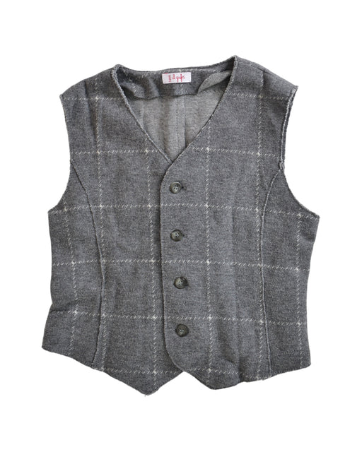 A Grey Sleeveless Tops from Il Gufo in size 3T for boy. (Front View)