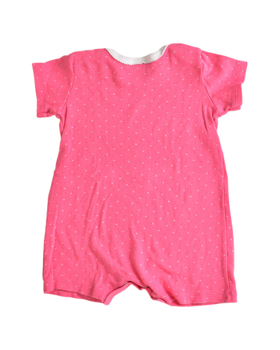 A Pink Bodysuits from Petit Bateau in size 3-6M for girl. (Back View)